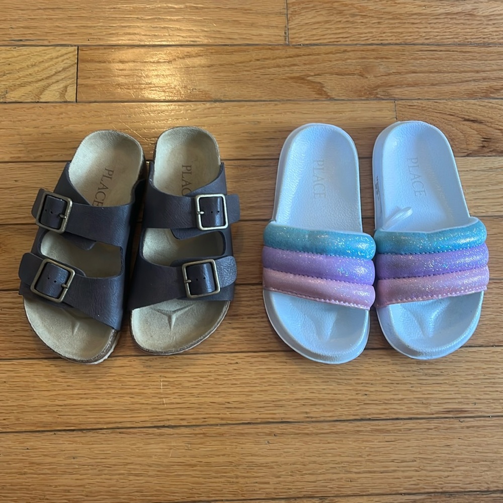 2 pairs of girls sandals